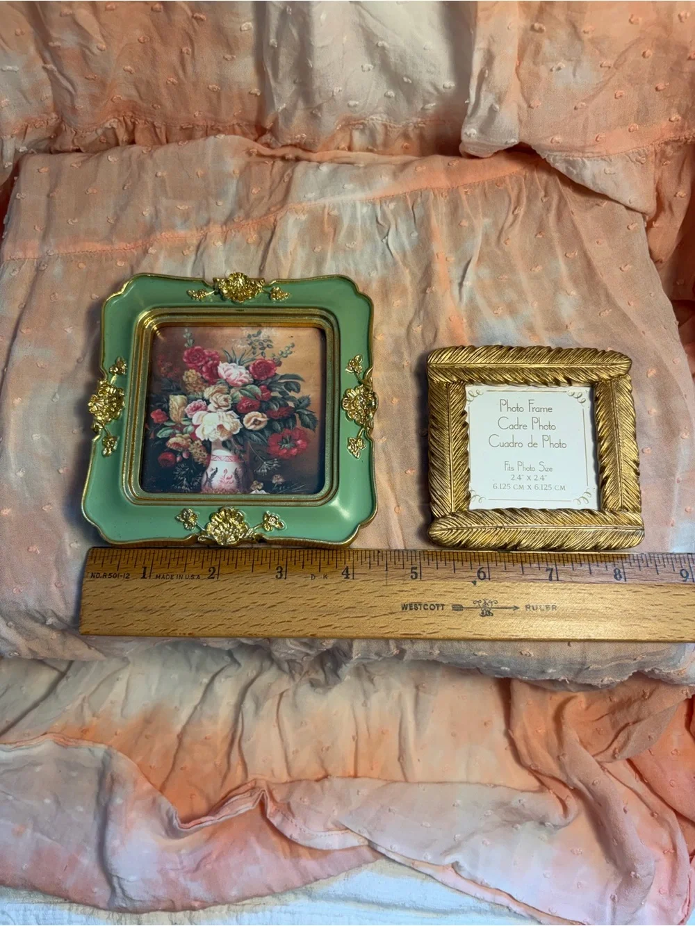 Vintage-Inspired Mint/Gold Decorative Picture Frame Bundle - Home Accents